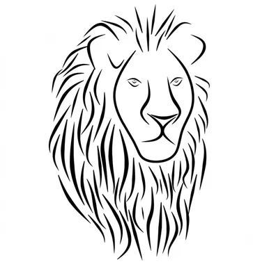 Рисунки льва для срисовки (22 лучших фото)