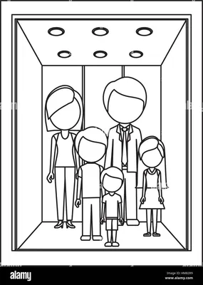 Дети С Гаджеты На Лифте — стоковая векторная графика и другие изображения  на тему Девушки - Девушки, Лифт, Башня - iStock