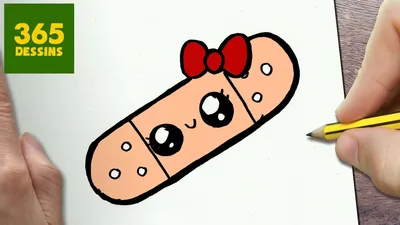 Милый и простой рисунок Кошечка Пончик Кавай Красивые легкие рисунки канал  Мама Рисует - YouTube