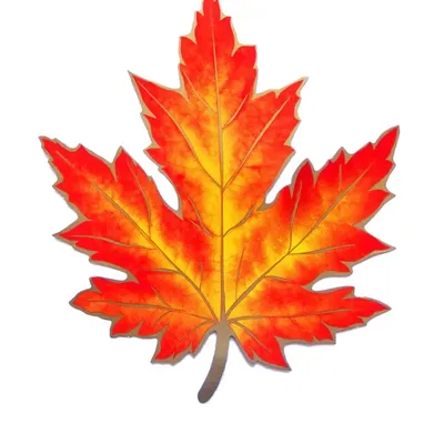Осенний лист большой рисунок - 69 фото