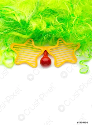 Фото клоуна с красным клоунским носом в формате JPG