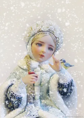Купить Авторская кукла Снегурочка - снегурочка, коллекционная кукла,  авторская работа, художественная роспись, девушка | Куклы, Художественные  куклы, Пупс