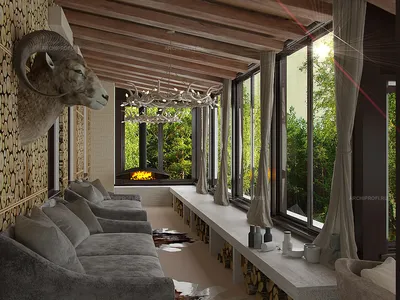 Проект Балкон в частном доме автора Anna Vladimirova -