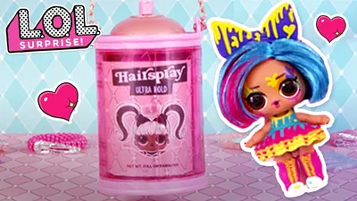 LOL Surprise Dolls Hair Goals Glamour Queen Glitter Blond Hair Pink | eBay