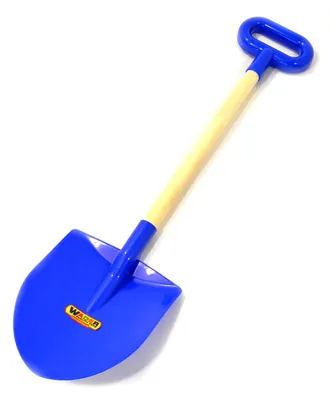 Детская лопата пластмассовая штыковая с ручкой - Полесье игрушки