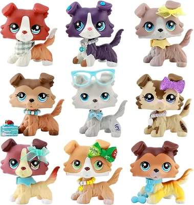 Littlest Pet Shop Lot of 16 Dogs - All authentic LPS - RARE -  Blue/Purple/Green | eBay