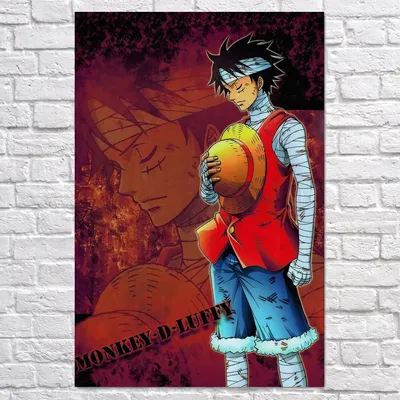 Плакат \"Большой куш, Ван-Пис, Манки Д. Луффи, One Piece, Monkey-D-Luffy\",  60×40см (ID#964366342), цена: 190 ₴, купить на Prom.ua