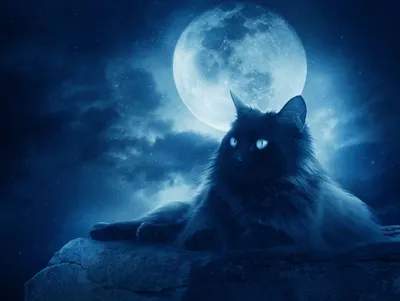Лунный кот\" - Елена Никитина - Лунный кот из лужи пьёт, И прищурит глазки…  Зубы скалит и мурчит, просит твоей ласки.. Он обычный хулиган, на балконы  лезет. Ухмыляется усами и сметаной -
