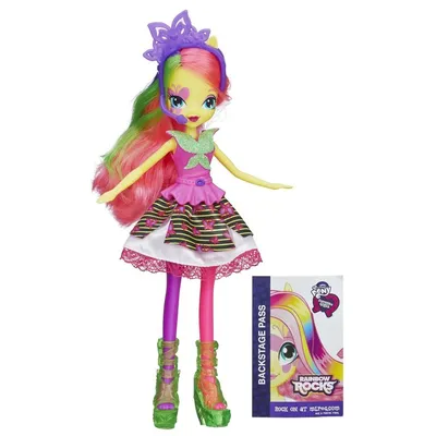 Кукла из серии Equestria Girls Rainbow Rocks Neon – Флаттершай от Hasbro,  a8833-a3994 - купить в интернет-магазине ToyWay