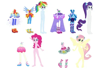 Кукла Fluttershy с дополнительным нарядом, My Little Pony Equestria Girls  (Девушки Эквестрии), Hasbro [A4120]