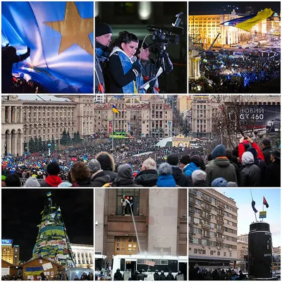 Kiev Independence Square, Berehynia, (Maidan Nezalezhnosti Майдан  Незалежності), Ukraine Stock Photo - Alamy