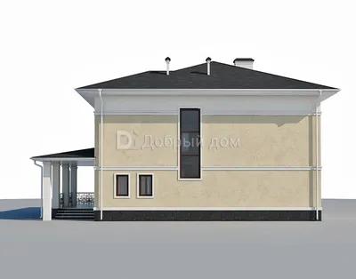 Проект дома с мансардой 10 на 13 Е-140 из пеноблоков по низкой цене с фото,  планировками и чертежами