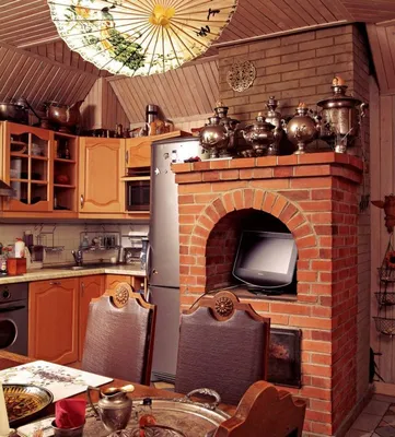 Дизайн кухни со столовой и гостиной в частном доме: фото идей планировки