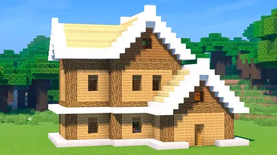 Дом в японском стиле в Майнкрафт - VScraft
