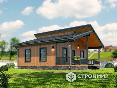 Каркасный дом по проекту «Мини-Дом 1», 5,0 х 5,0 м площадью 52,7 м2 по цене  1113000 руб. в Нижнем Новгороде