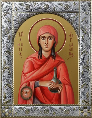 Купить старинную Икону Святая Мария Магдалина в антикварном магазине Оранта  в Москве артикул 0037-23