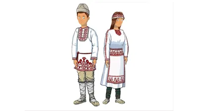 Марийский мужской костюм / Коллекция костюмов «Народы Прикамья» - YouTube