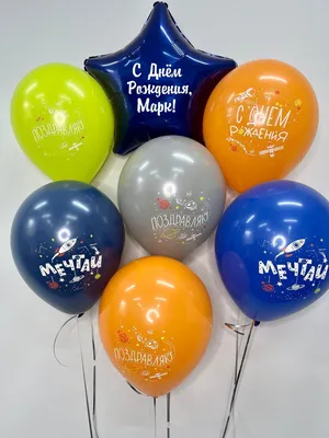 Набор \"С Днём Рождения, Марк!\" воздушные шары с именем - купить в  интернет-магазине OZON с доставкой по России (627342675)