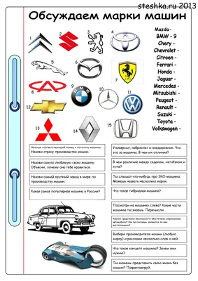 Картинки Марки машин (32 шт.) - #4507