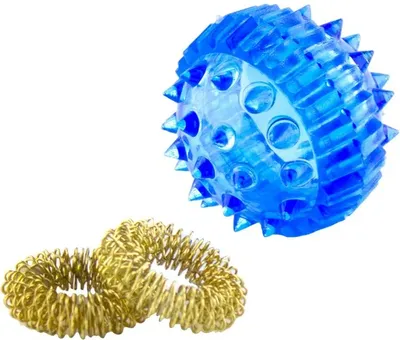 Массажер Су-Джок (шарик с 2 кольцами) для лечения болей и ограничений в  подвижности - Ортонур