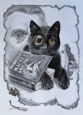 2) Альтернативные иллюстрации к \"Мастеру и Маргарите\" | The master and  margarita, Black cat art, Bulgakov master and margarita