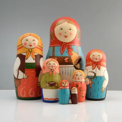 Матрёшка «Земляничка», красное платье, 5 кукольная, 15 см купить в Чите  5-кукольные матрёшки в интернет-магазине Чита.дети (3440239)
