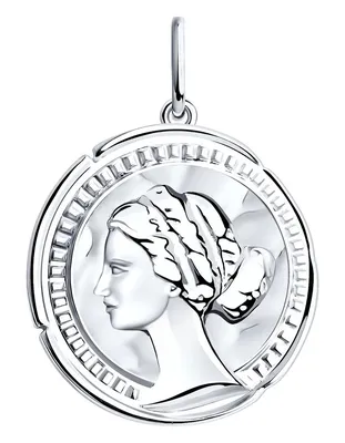 Серебряный медальон ''Монета'' SOKOLOV 94032533 — купить в AllTime.ru — фото
