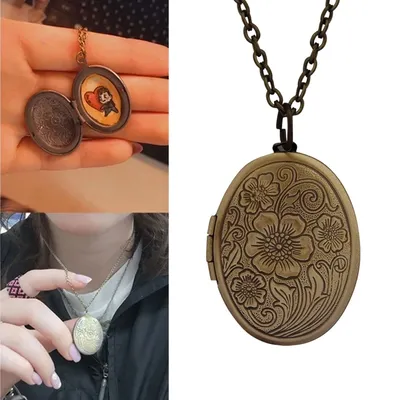 Ожерелье-медальон с фотографией для женщин, памятное изображение, медальон  с гравировкой, кулон-ожерелье для девочек, ювелирные | AliExpress