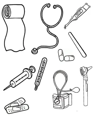 Медицинские инструменты картинки для детей - 22 фото