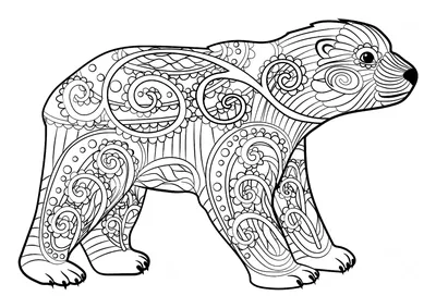 милый медведь. забавный медведь для детей. персонаж картинок Doodle. ручной  край детенышей Иллюстрация вектора - иллюстрации насчитывающей мило,  страница: 238369680