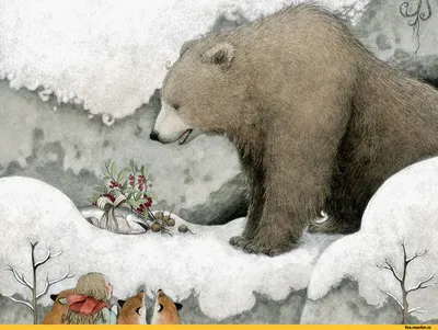 Иллюстрация Маша и Медведь | Illustrators.ru