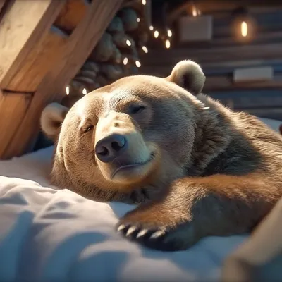 Большой Бурый Медведь Спит — стоковые фотографии и другие картинки Без  людей - Без людей, Благополучие животных, Бурый медведь - iStock