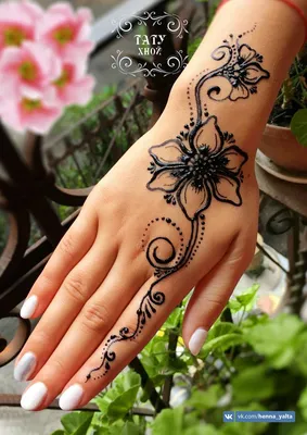Картинка мехенди на руке: прекрасное сочетание узоров и цветов
