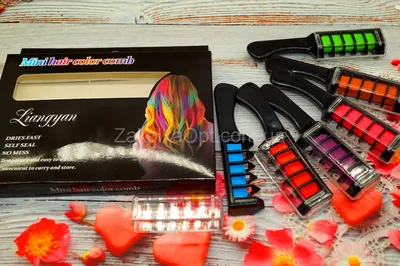Мелки для волос, 6 цветов - купить в интернет-магазине Улыбка радуги