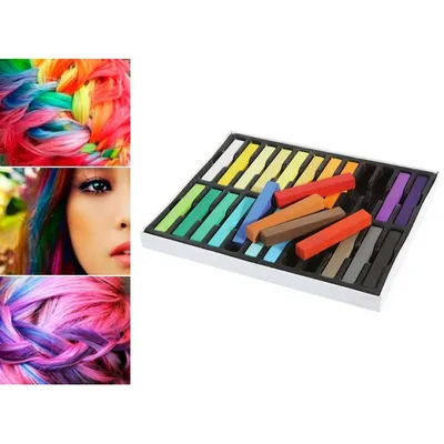 Цветные временные мелки для волос купить по цене 99 ₽ в интернет-магазине  KazanExpress