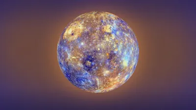 Картинки с планетой Меркурий для детей. Легкие срисовки.