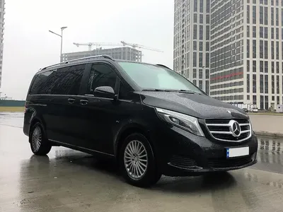 Аренда минивэна Mercedes-Benz V-class Extra Long 7 мест черный с водителем  в Москве, цена от 3000 р/ч