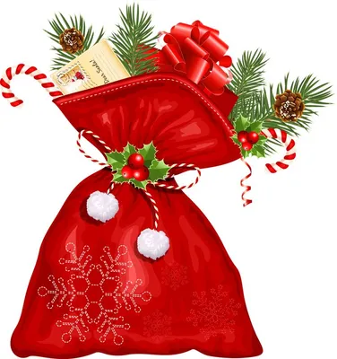 Новогодний мешок с подарками - Новый год - Картинки PNG - Гале… |  Рождественское художественное оформление, Рождественские пейзажи, Упаковка  рождественских подарков