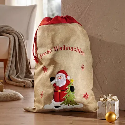 Санта Клаус тащит мешок с подарками 3d рождественский баннер, рождество,  баннер, Санта Клаус фон картинки и Фото для бесплатной загрузки