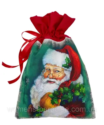 НУ-1429 Мешок для подарка на шнурке Подарок от Деда Мороза 20х30см (уни) -  купить с доставкой по низким ценам | Интернет-магазин Fkniga.ru