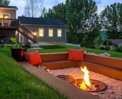 Место для костра на даче. ⠀ ⠀ Варианты создания 😍😍😍 | Diy backyard  landscaping, Small backyard, Beautiful home gardens