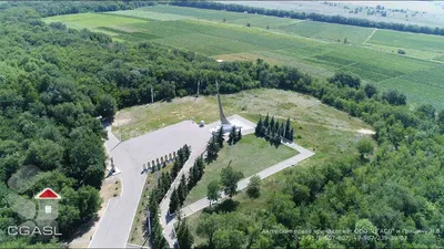 Аэросъемка места приземления Гагарина после первого полета (Энгельс,  Саратовская область) - YouTube
