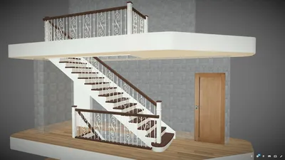 Лестница в деревянном доме на второй этаж - изготовление лестниц  ТвояЛестница