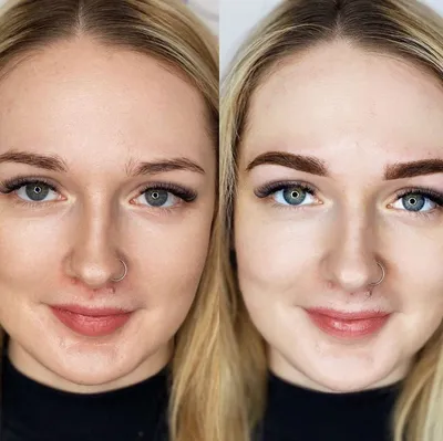 Результаты межресничного татуажа на фото
