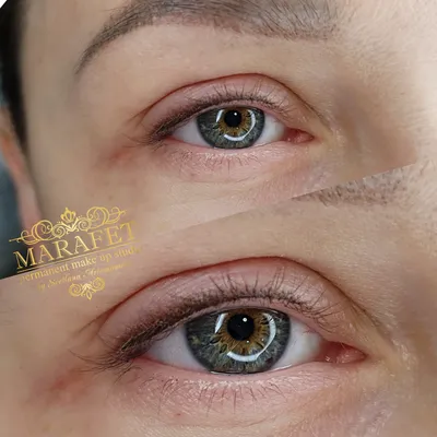 Натуральный межресничный татуаж глаз: фото с эффектом невесомости