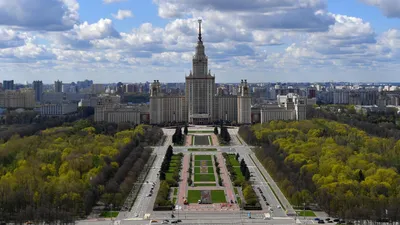 Фото \"Строительство МГУ\", 1953 год, г. Москва - История России в фотографиях