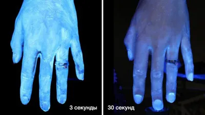На грязных руках обитают микроорганизмы: фото с микроскопом