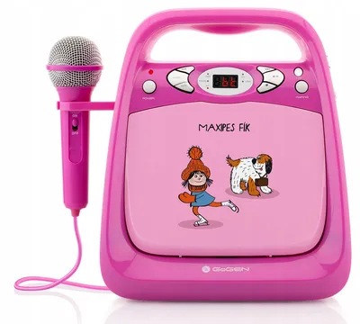 Микрофон для детей на стойке Simba I-Mic MP3, оранжево-белый,  пластик/металл, от 6 лет, 36х25х10 см, высота стойки 52-102 см - купить в  Баку. Цена, обзор, отзывы, продажа