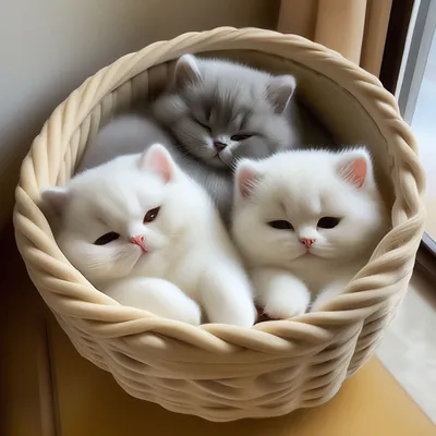Милые котики в шапочках - 70 фото
