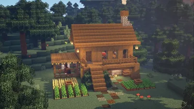 Красивый дом из дерева в Майнкрафт - VScraft